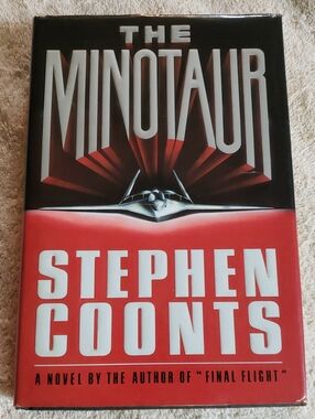 The Minotaur by Stephen Coonts - Hardcover Novel With Red And Black Cover